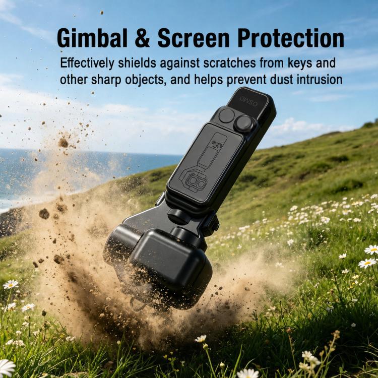 For DJI Osmo Pocket 4P BRDRC Lens Screen Dustproof Protective Case