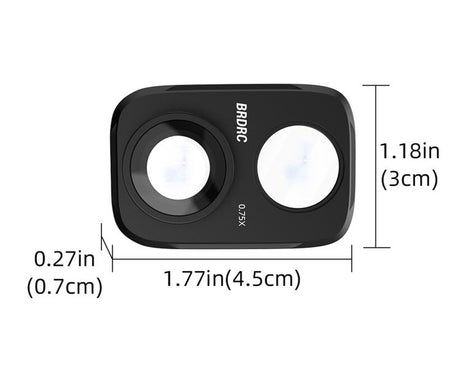 For DJI Osmo Pocket 4P 115 Degree Wide-angle External Filter