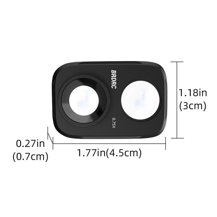 For DJI Osmo Pocket 4P 115 Degree Wide-angle External Filter