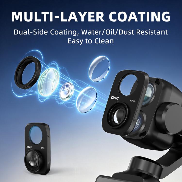 For DJI Osmo Pocket 4P 115 Degree Wide-angle External Filter