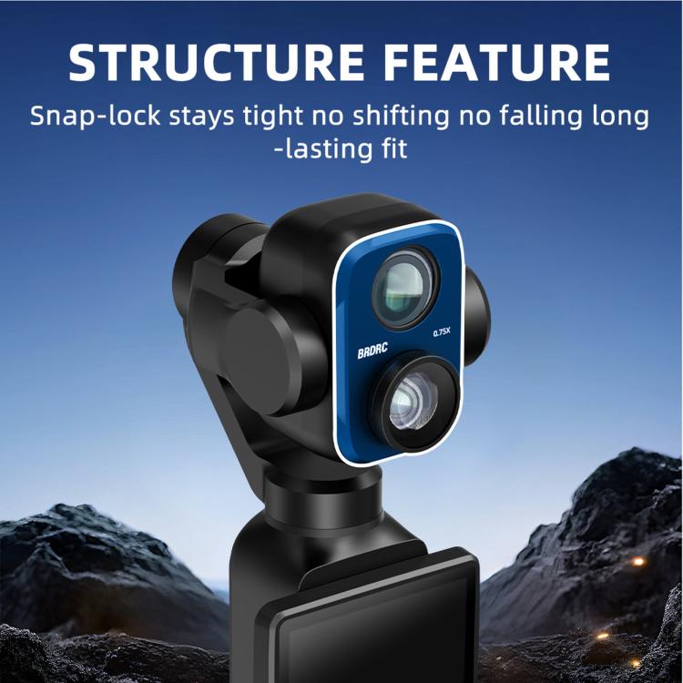 For DJI Osmo Pocket 4P 115 Degree Wide-angle External Filter