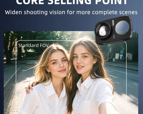 For DJI Osmo Pocket 4P 115 Degree Wide-angle External Filter