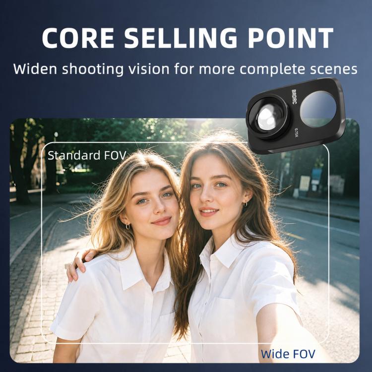 For DJI Osmo Pocket 4P 115 Degree Wide-angle External Filter