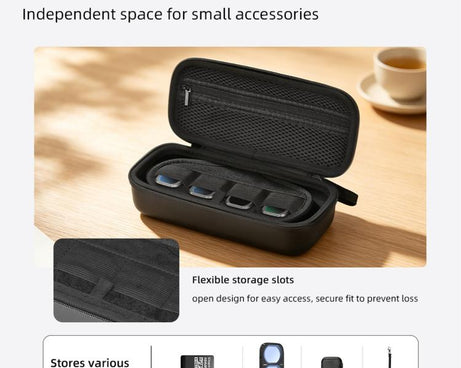 For DJI Osmo Pocket 4P BRDRC Portable Camera Filter Carrying Case