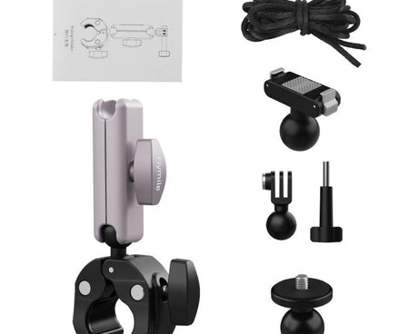Flymile Camera Motorcycle Bicycle Riding Extension Bracket, For DJI Osmo Action 3 / 4 / 5 Pro, For DJI Osmo Action 6 / Nano