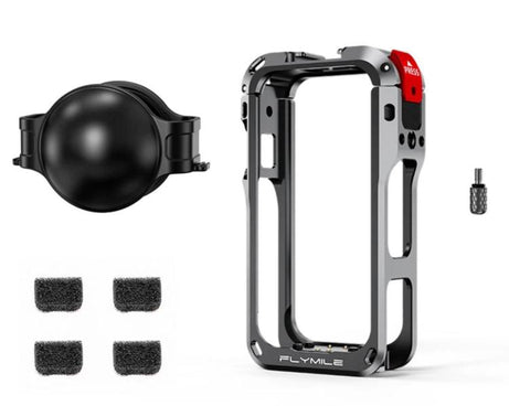For Insta360 X6 Flymile Action Camera Cage Protective Shockproof Frame