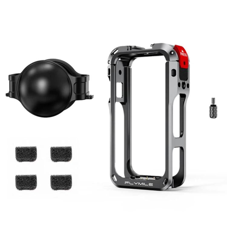 For Insta360 X6 Flymile Action Camera Cage Protective Shockproof Frame