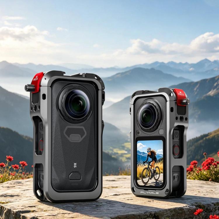 For Insta360 X6 Flymile Action Camera Cage Protective Shockproof Frame