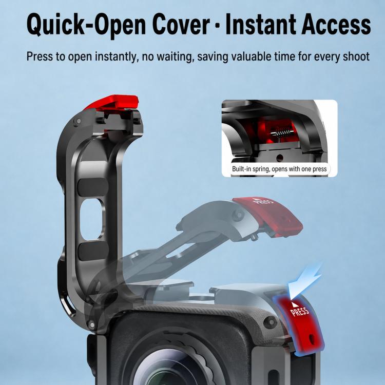 For Insta360 X6 Flymile Action Camera Cage Protective Shockproof Frame