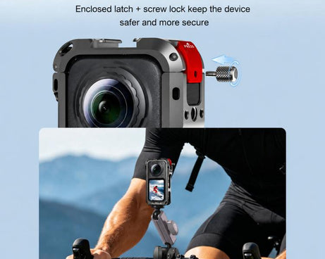For Insta360 X6 Flymile Action Camera Cage Protective Shockproof Frame