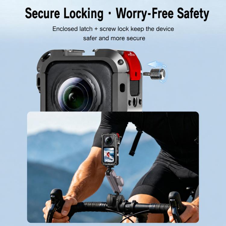 For Insta360 X6 Flymile Action Camera Cage Protective Shockproof Frame
