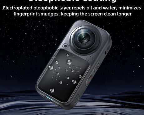 For Insta360 X6 BRDRC Dustproof Tempered Glass Screen Protector