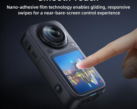For Insta360 X6 BRDRC Dustproof Tempered Glass Screen Protector