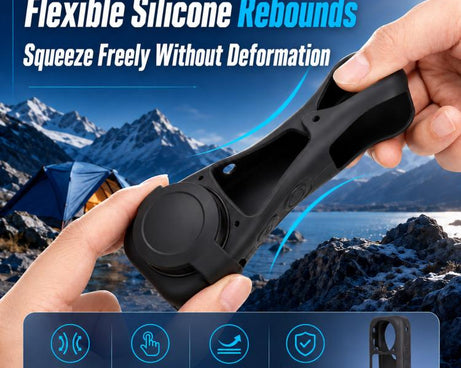 For Insta360 X6 Silicone Protective Case & Lens Cap Set Soft Body Sleeve Cover, Silicone Case