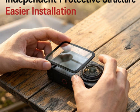 For Insta360 X6 Tempered Glass Screen Protector Ultra-Clear Full Coverage Film, 1 Set, 2 Sets