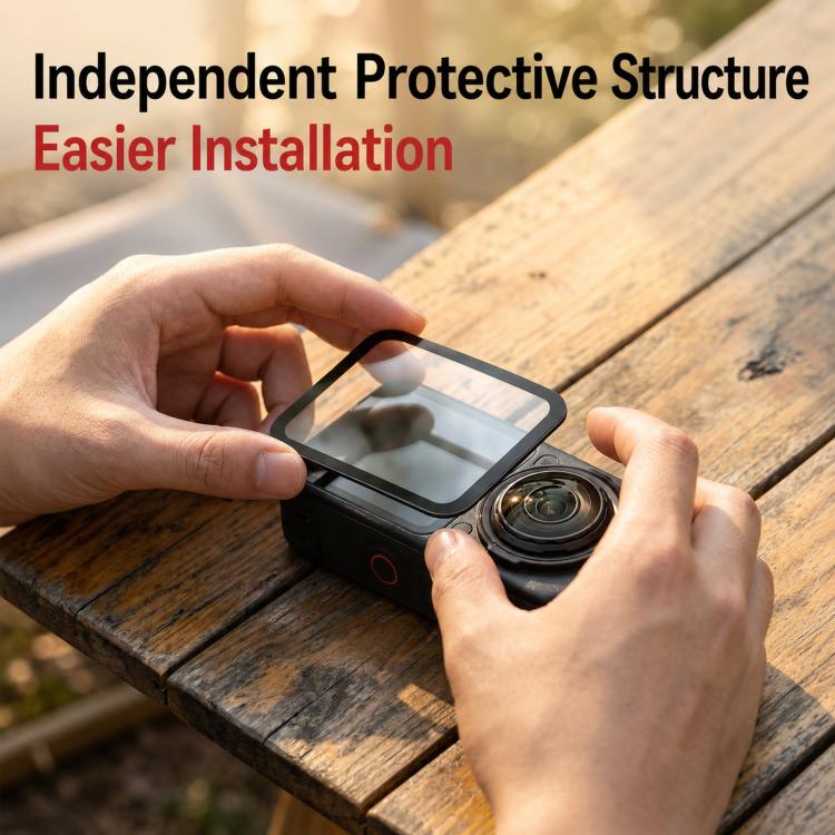 For Insta360 X6 Tempered Glass Screen Protector Ultra-Clear Full Coverage Film, 1 Set, 2 Sets