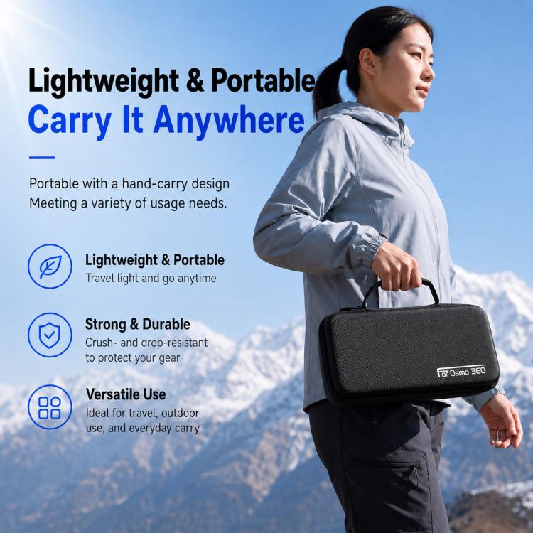 For Osmo 360 II / Osmo 360 Hard Shell Carrying Case Portable Travel Storage Bag