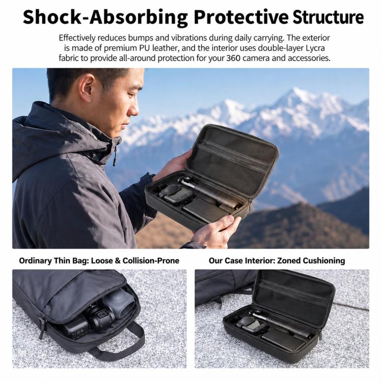 For Osmo 360 II / Osmo 360 Hard Shell Carrying Case Portable Travel Storage Bag
