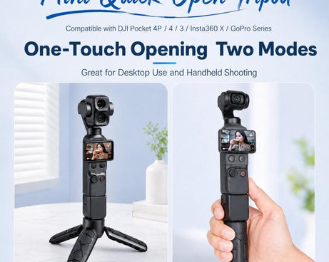 Mini Tripod Quick Release Desktop Stand & Handheld Grip for DJI / Insta360 / GoPro HERO Series Action Camera