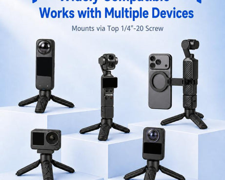 Mini Tripod Quick Release Desktop Stand & Handheld Grip for DJI / Insta360 / GoPro HERO Series Action Camera
