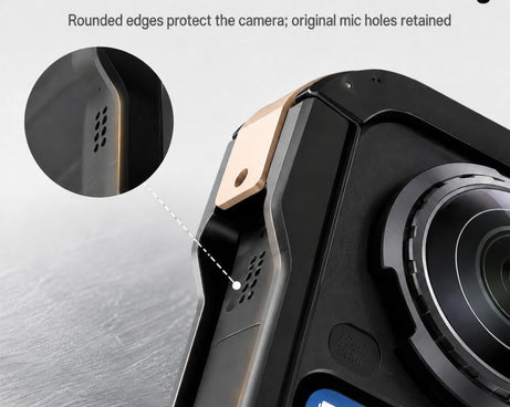 For Insta360 X6  Aluminum Alloy Camera Cage Magnetic Quick-Release Metal Frame with Cold Shoe Mount, Aluminum Alloy  Cage