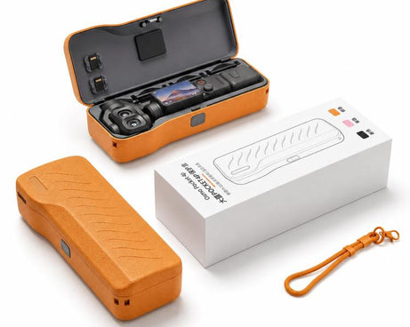 For DJI Pocket 4P Hard Shell Protective Storage Case Box With 3 Filter Slots, 2 SD Card Holders