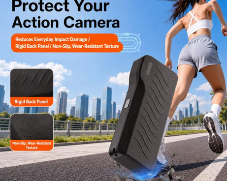 For DJI Pocket 4P Hard Shell Protective Storage Case Box With 3 Filter Slots, 2 SD Card Holders
