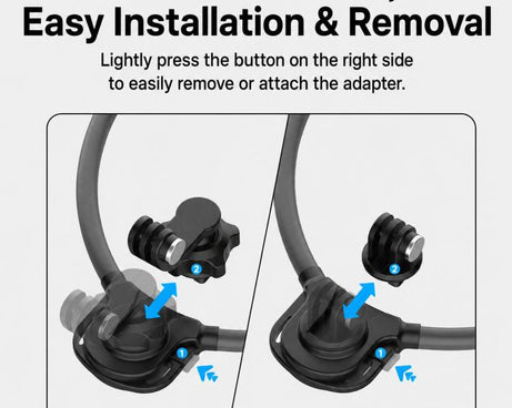 Silicone Neck Mount Holder for Action Camera Flexible POV 360-degree Rotatable Collar Mount, Full Kit, Standard Kit, Basic Kit
