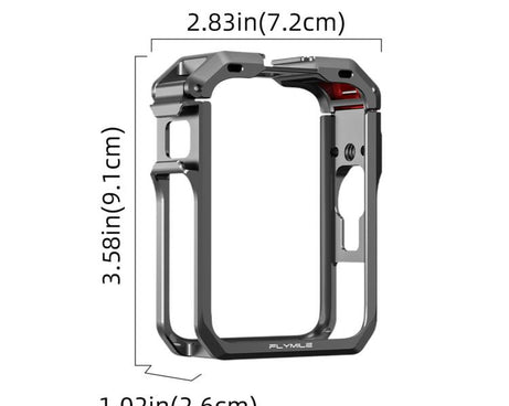 For DJI Osmo 360 II Flymile Camera Protective Cage Lens Cap Frame