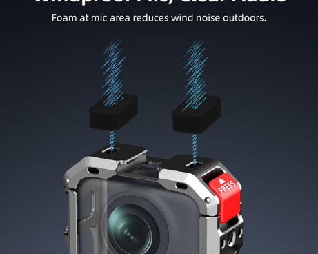 For DJI Osmo 360 II Flymile Camera Protective Cage Lens Cap Frame