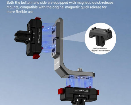 For Insta360 X6 Flymile L-Plate Quick-Release Horizontal Vertical Shooting Adapter Bracket