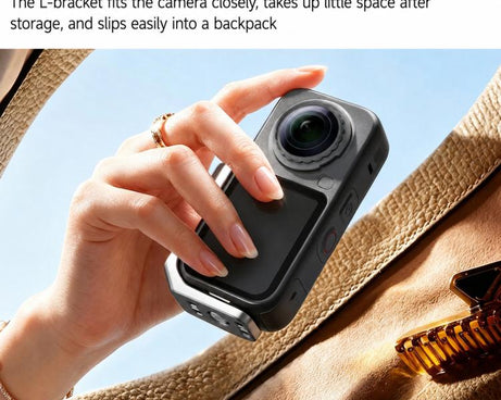 For Insta360 X6 Flymile L-Plate Quick-Release Horizontal Vertical Shooting Adapter Bracket