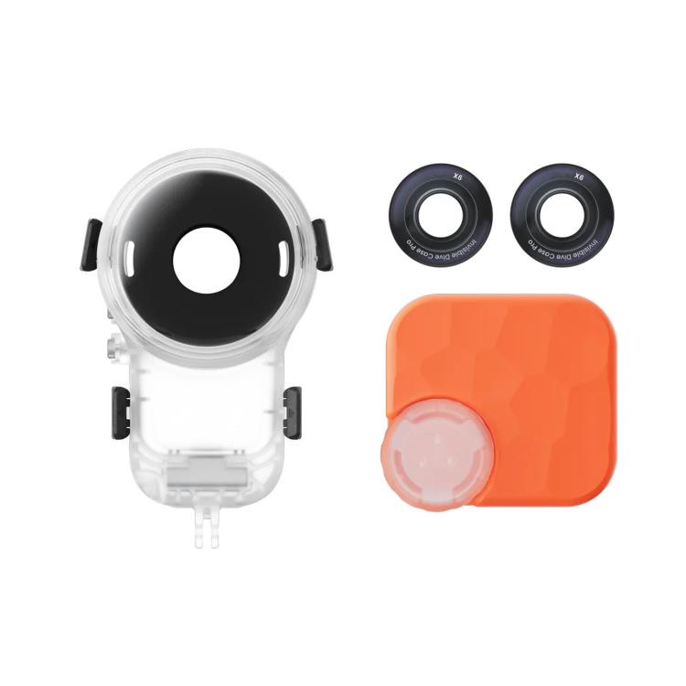 For Insta360 X6 Original Professional Fully Invisible Diving Housing, 60m Waterproof, 60m Diving Housing