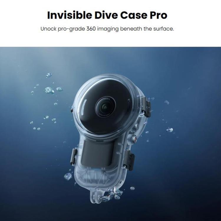 For Insta360 X6 Original Professional Fully Invisible Diving Housing, 60m Waterproof, 60m Diving Housing