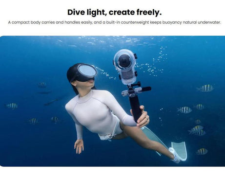 For Insta360 X6 Original Professional Fully Invisible Diving Housing, 60m Waterproof, 60m Diving Housing