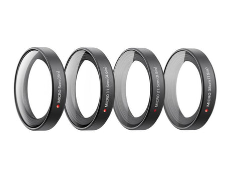 4 PCS For Insta360 GO Ultra Original Micro Lens Kit, 5cm+11.6cm+21.5cm+38cm, Micro Lens Kit