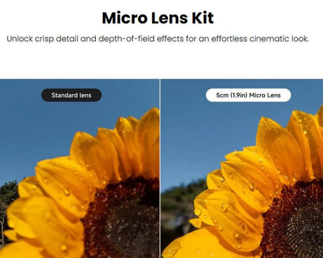 4 PCS For Insta360 GO Ultra Original Micro Lens Kit, 5cm+11.6cm+21.5cm+38cm, Micro Lens Kit