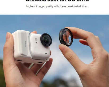 4 PCS For Insta360 GO Ultra Original Micro Lens Kit, 5cm+11.6cm+21.5cm+38cm, Micro Lens Kit