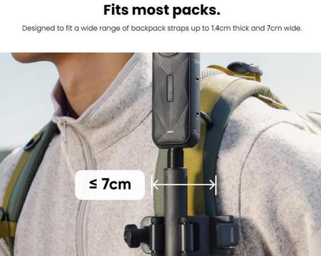 For Insta360 Original Selfie Stick Backpack Mount
