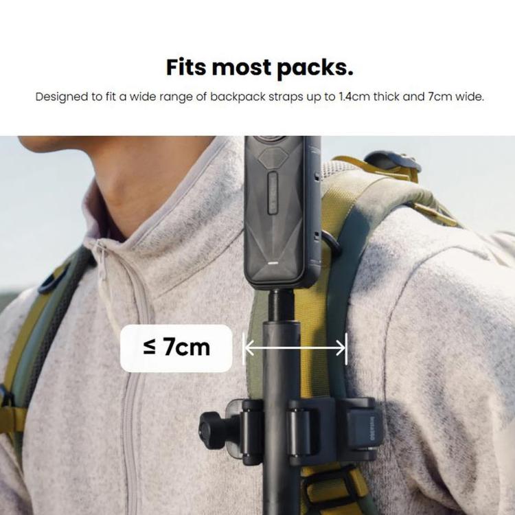 For Insta360 Original Selfie Stick Backpack Mount