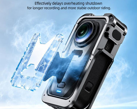 For Insta360 X6 Flymile Heat Dissipation Cage Camera Shockproof Protective Frame