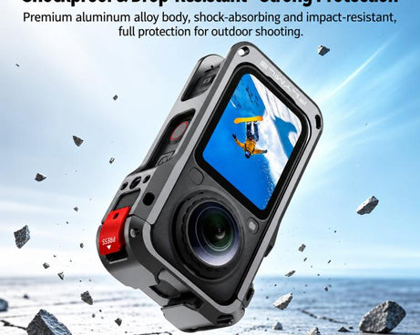 For Insta360 X6 Flymile Heat Dissipation Cage Camera Shockproof Protective Frame