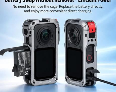 For Insta360 X6 Flymile Heat Dissipation Cage Camera Shockproof Protective Frame