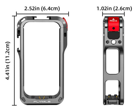 For Insta360 X6 Snap-On Rabbit Cage Protective Case Frame Shockproof Cover