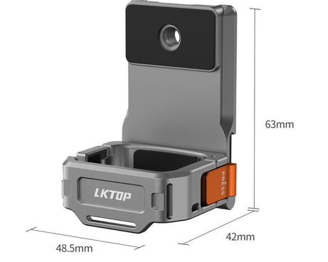 For DJI Osmo Pocket 4 / 3 LKTOP Magnetic Expansion Mount Quick Release Aluminum Cage With Cold Shoe & Arca Swiss, AC-013