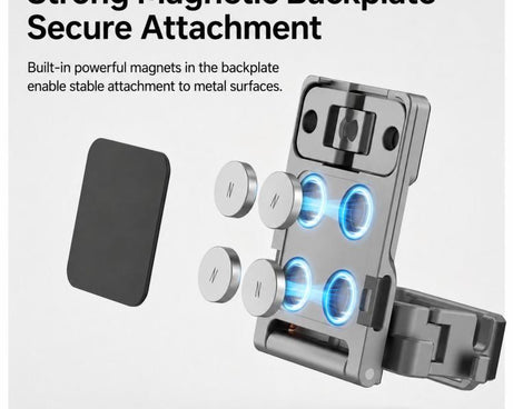 For DJI Osmo Pocket 4 / 3 LKTOP Magnetic Expansion Mount Quick Release Aluminum Cage With Cold Shoe & Arca Swiss, AC-013
