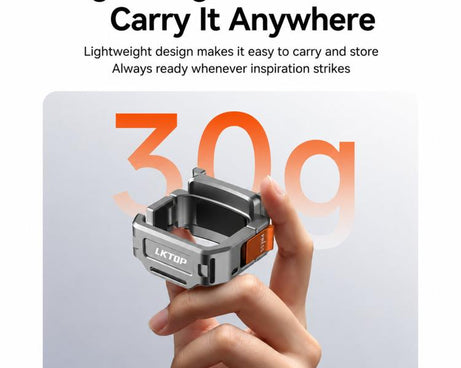 For DJI Osmo Pocket 4 / 3 LKTOP Quick Release Expansion Frame Aluminum Cage with Cold Shoe & Arca Swiss, AC-012