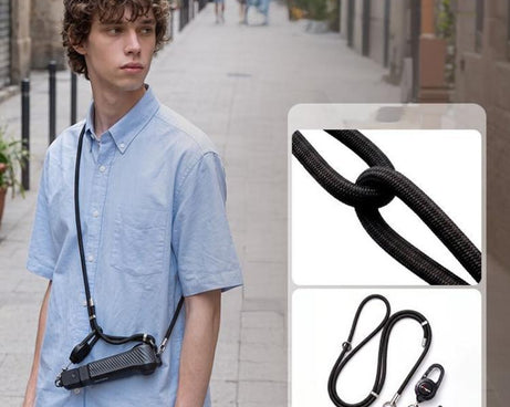 aMagisn Retractable Camera Crossbody Strap Neck Lanyard Cord for DJI Osmo Pocket 4/3, Insta360 Luna Ultra