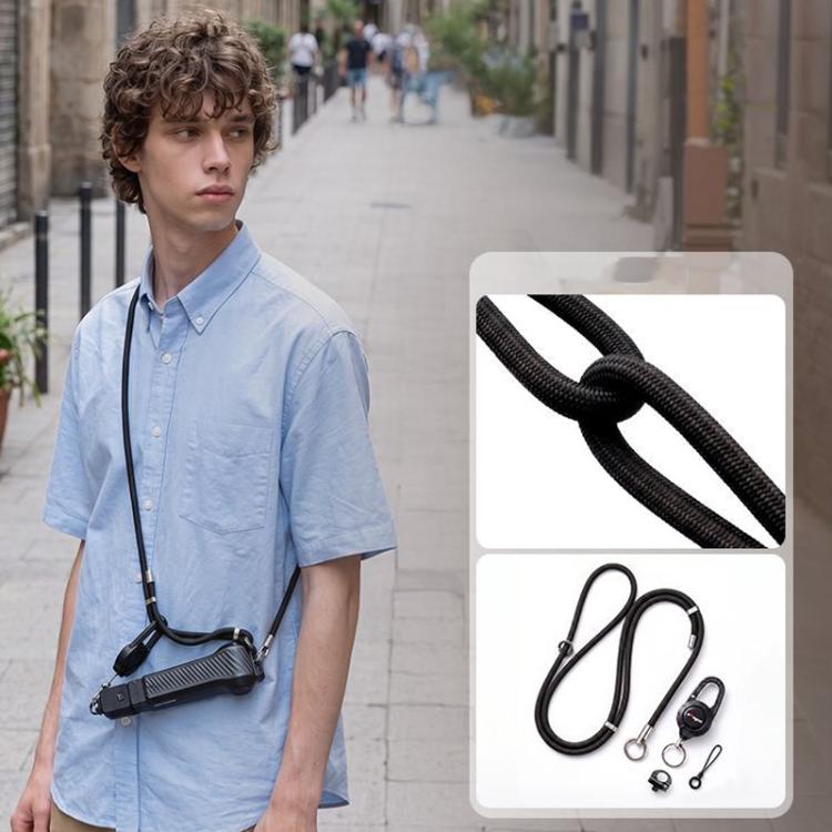 aMagisn Retractable Camera Crossbody Strap Neck Lanyard Cord for DJI Osmo Pocket 4/3, Insta360 Luna Ultra