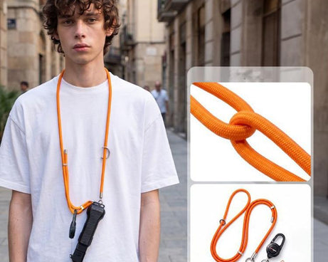 aMagisn Retractable Camera Crossbody Strap Neck Lanyard Cord for DJI Osmo Pocket 4/3, Insta360 Luna Ultra